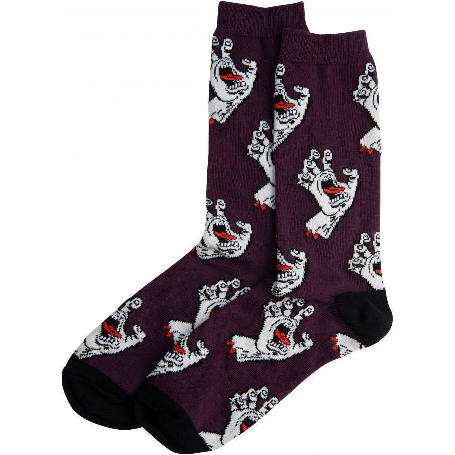 Santa Cruz Multi Hand (2Pk) Socks - Cool Blue/Damson