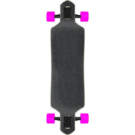 Santa Cruz Prismatic Dot Drop Thru Complete Longboard - Silver 36"