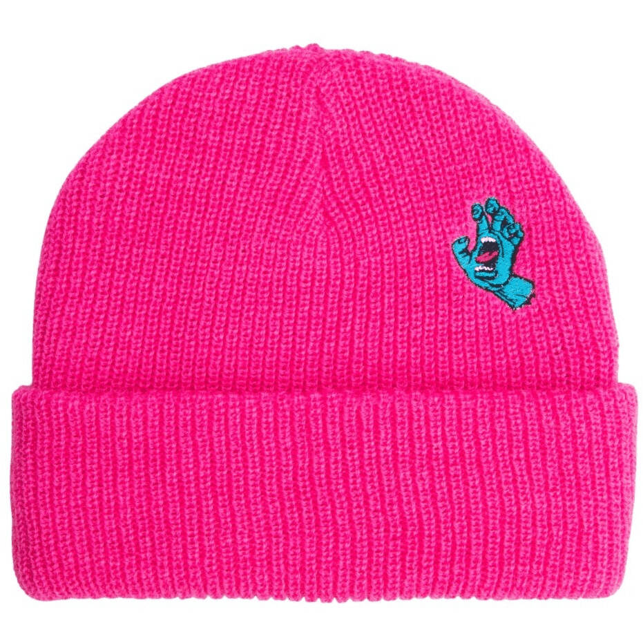 Santa Cruz Screaming Mini Hand Beanie - Fluro Pink