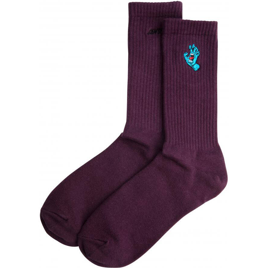 Santa Cruz Screaming Mini Hand Socks - Damson