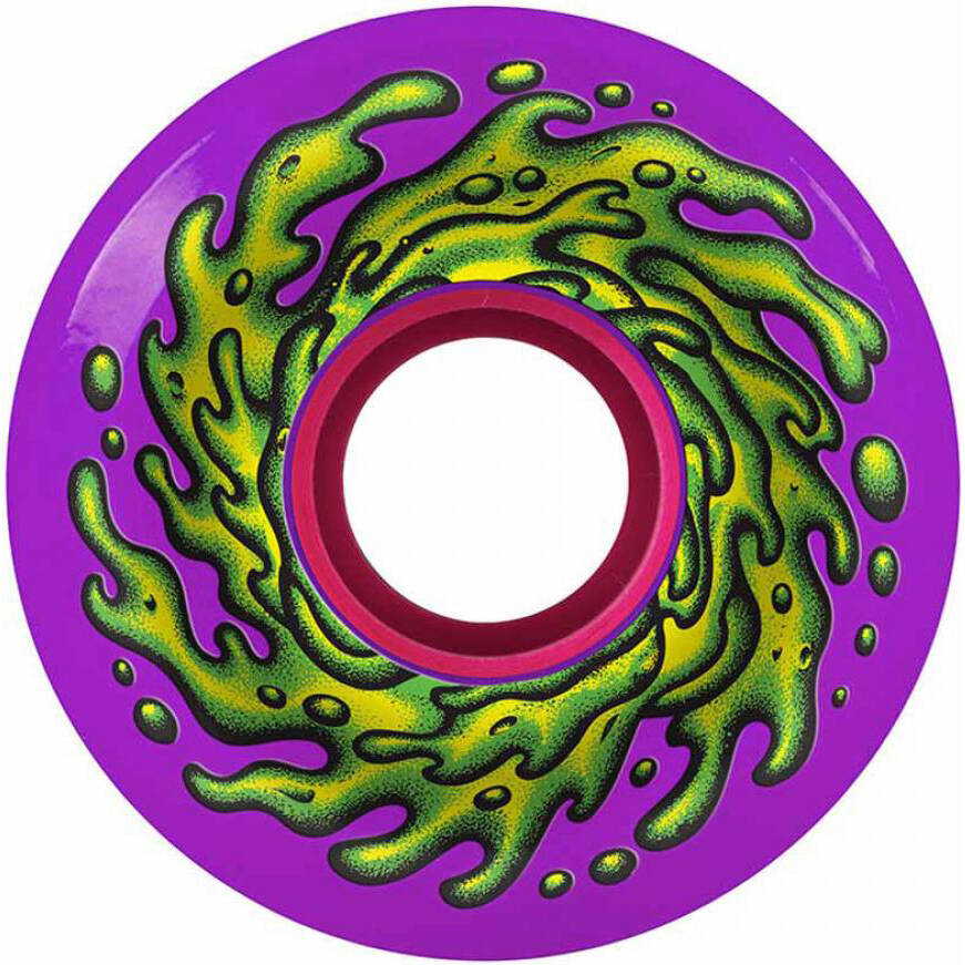 Santa Cruz Slime Balls OG Slime 78a Skateboard Wheels - Purple 66mm