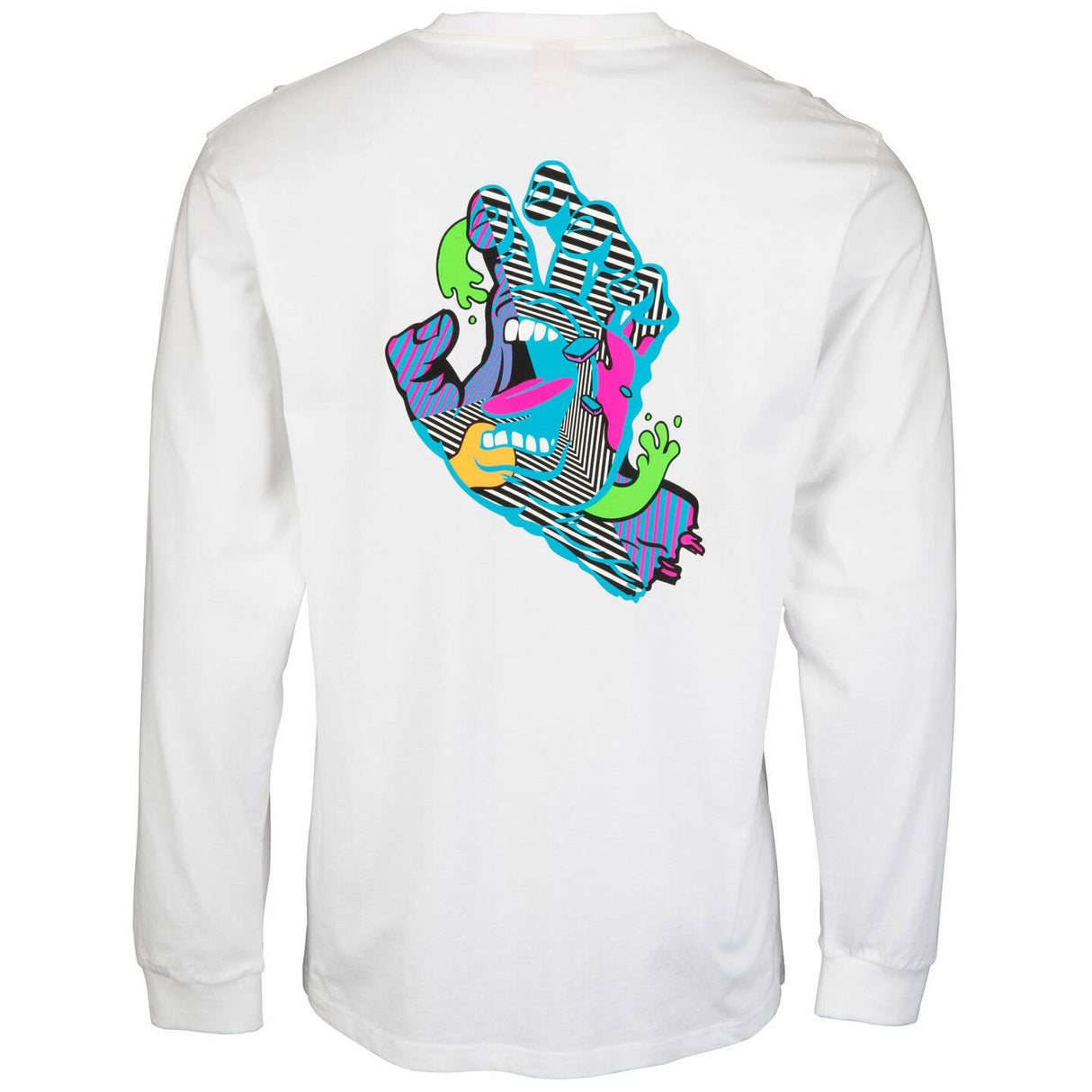 Santa Cruz Strange Hand Long Sleeve T Shirt - White
