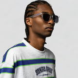 Santa Cruz Collegiate Strip Sunglasses - Clear