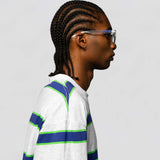 Santa Cruz Collegiate Strip Sunglasses - Clear