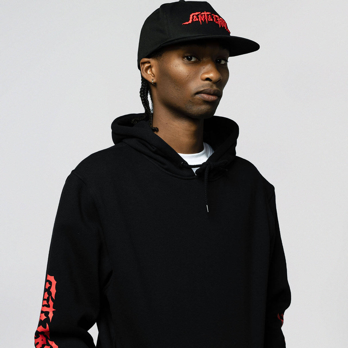 Santa Cruz Dungeon Strip Snapback - Black