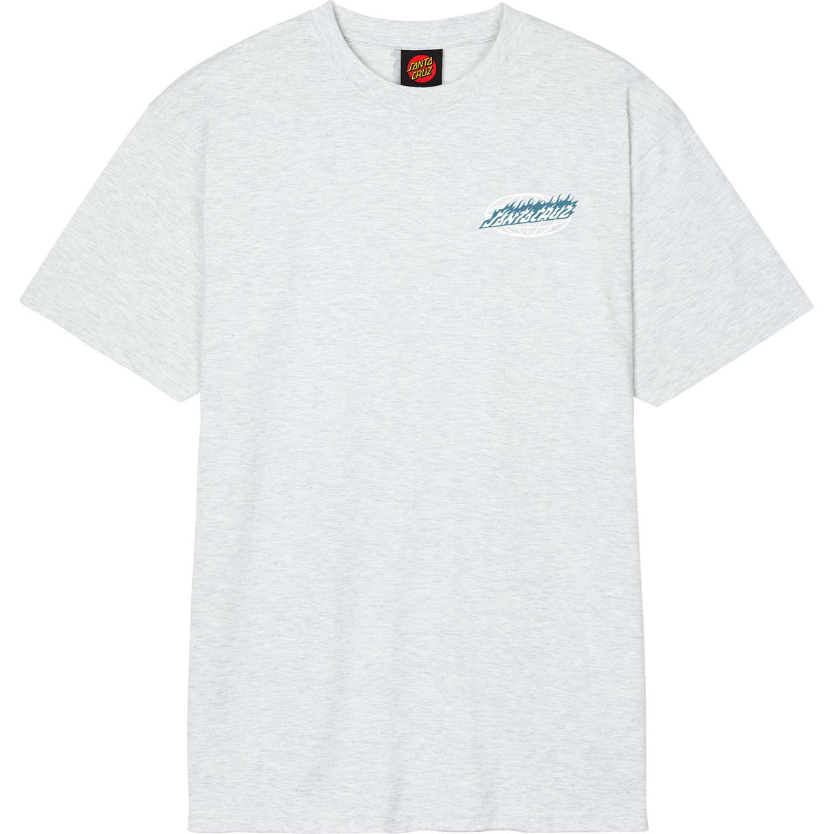 Santa Cruz Global Flame Dot T Shirt - Athletic Heather