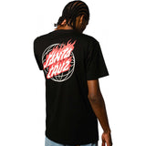 Santa Cruz Global Flame Dot T Shirt - Black