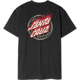 Santa Cruz Global Flame Dot T Shirt - Black