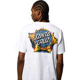 Santa Cruz Knox Firepit Dot T Shirt - White