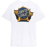 Santa Cruz Knox Firepit Dot T Shirt - White