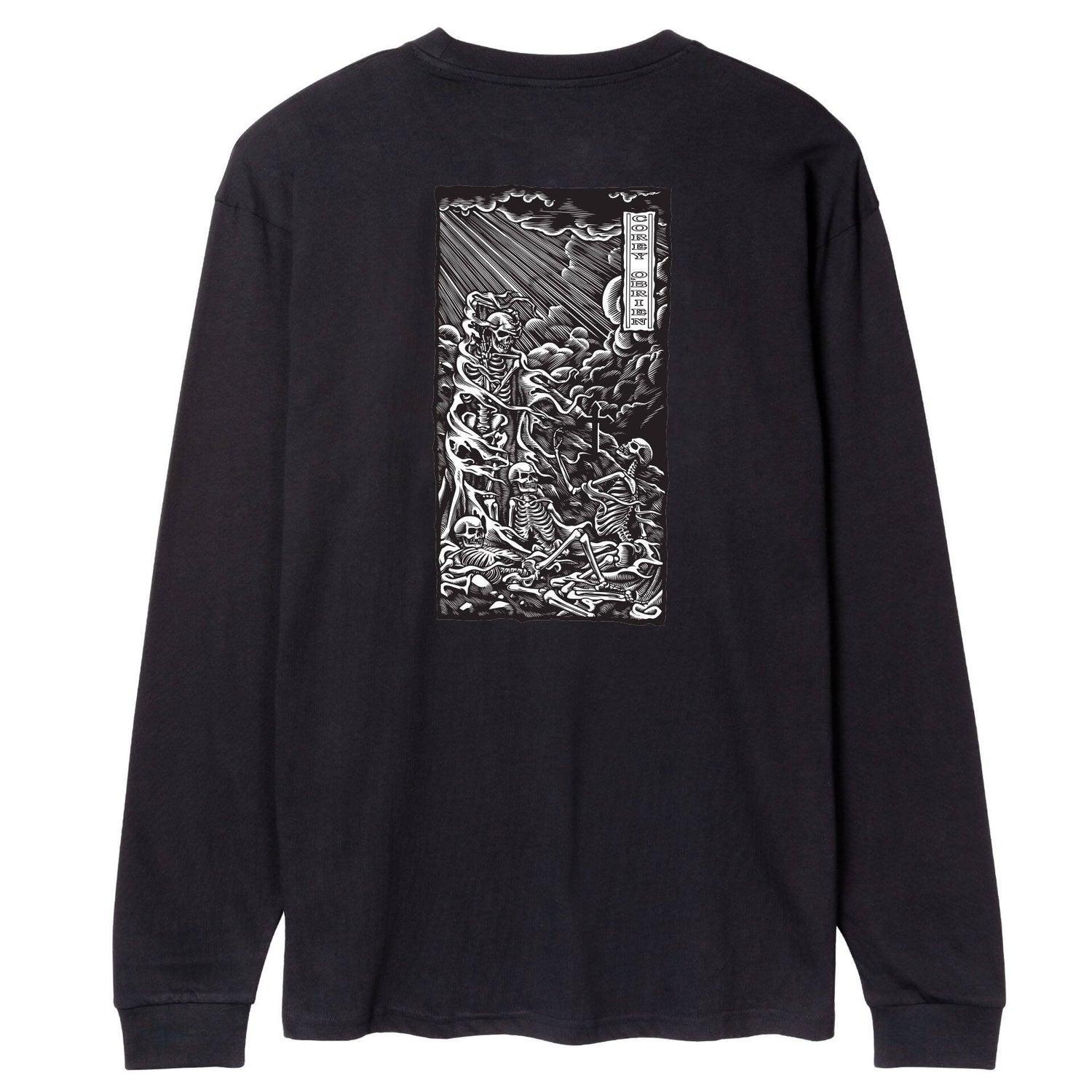 Santa Cruz Long Sleeve O’Brien Purgatory T Shirt - Black
