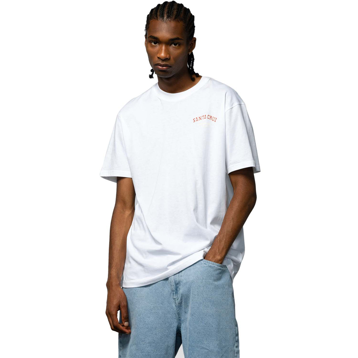 Santa Cruz Screaming Foam Hand T Shirt - White