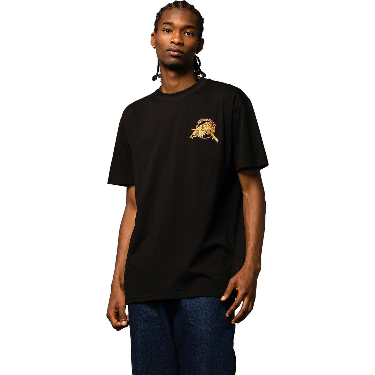 Santa Cruz Salba Tiger Redux T Shirt - Black