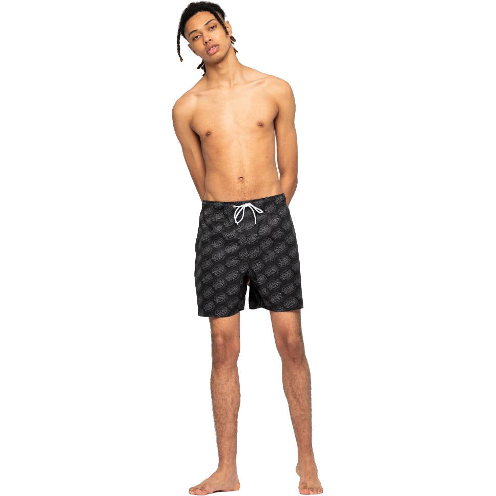 Santa Cruz Broken Dot Swimming Shorts - Black