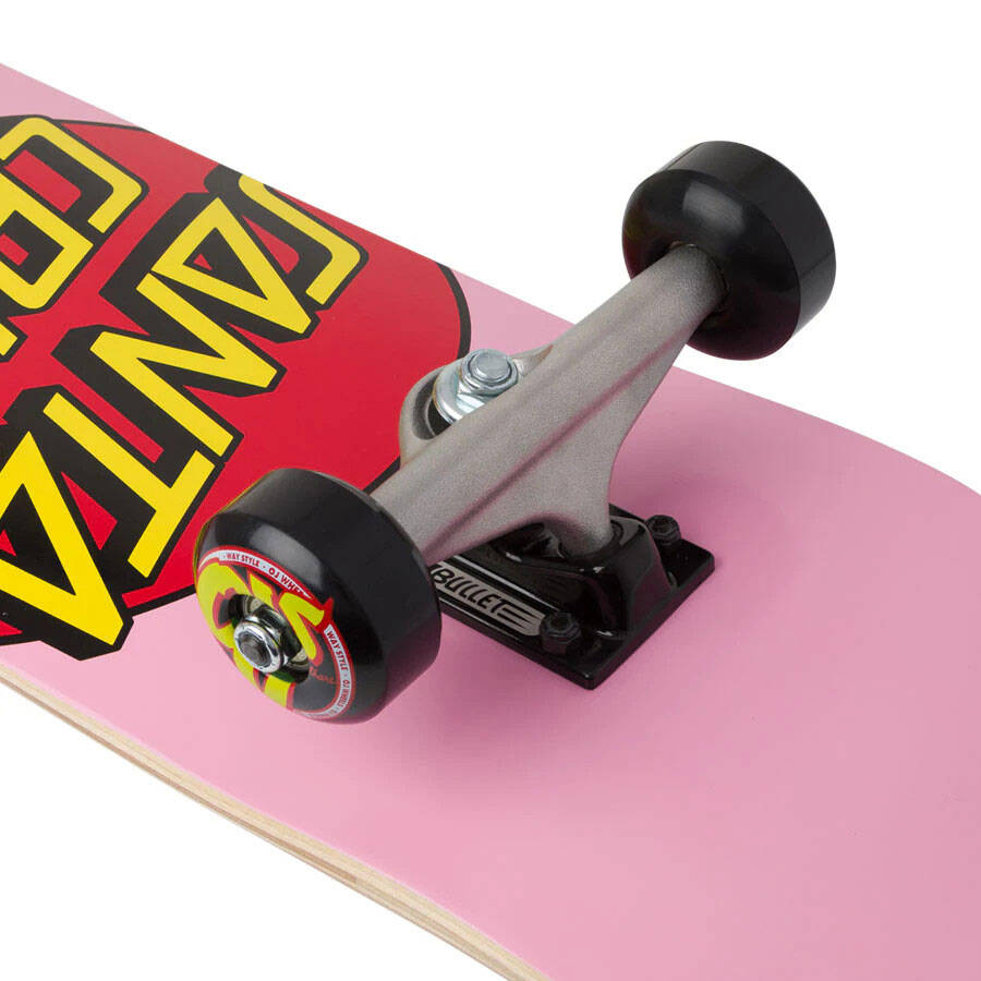 Santa Cruz Classic Dot Micro Complete Skateboard - Pink 7.5"