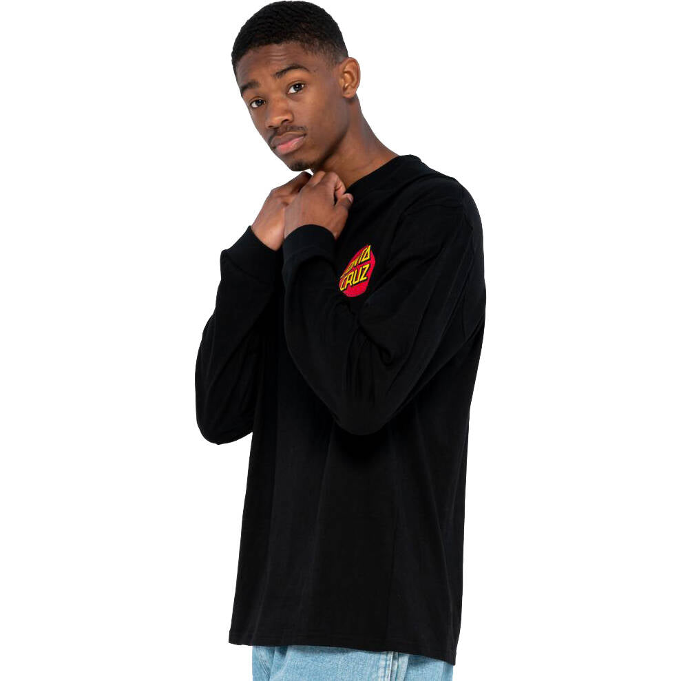 Santa Cruz Classic Dot Long Sleeve T Shirt - Black