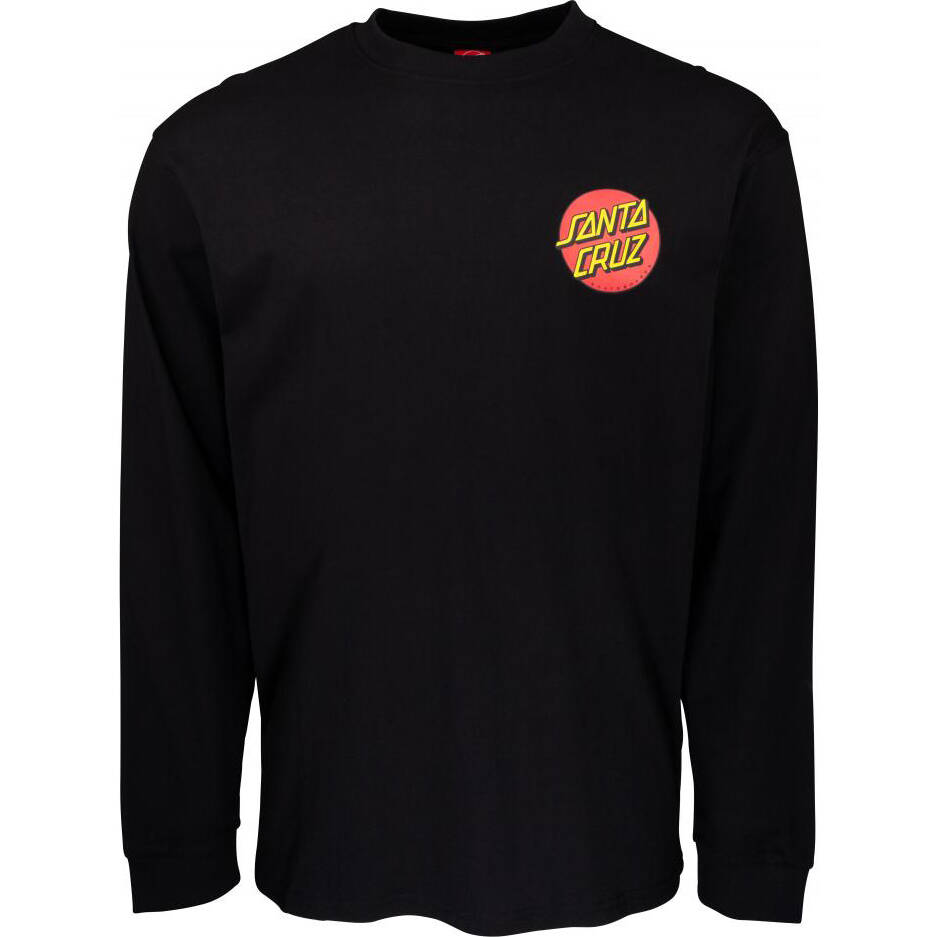 Santa Cruz Classic Dot Long Sleeve T Shirt - Black