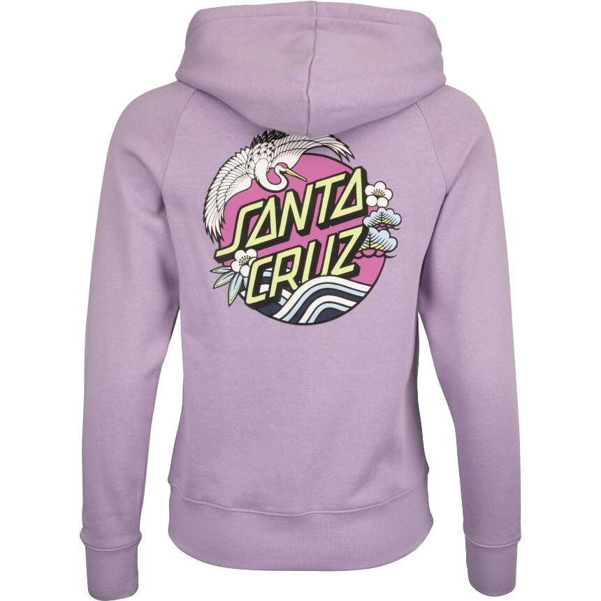 Santa Cruz Crane Dot Womens Hoodie - Lilac