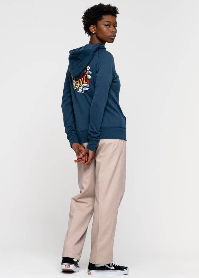 Santa Cruz Crane Dot Womens Hoodie - Navy
