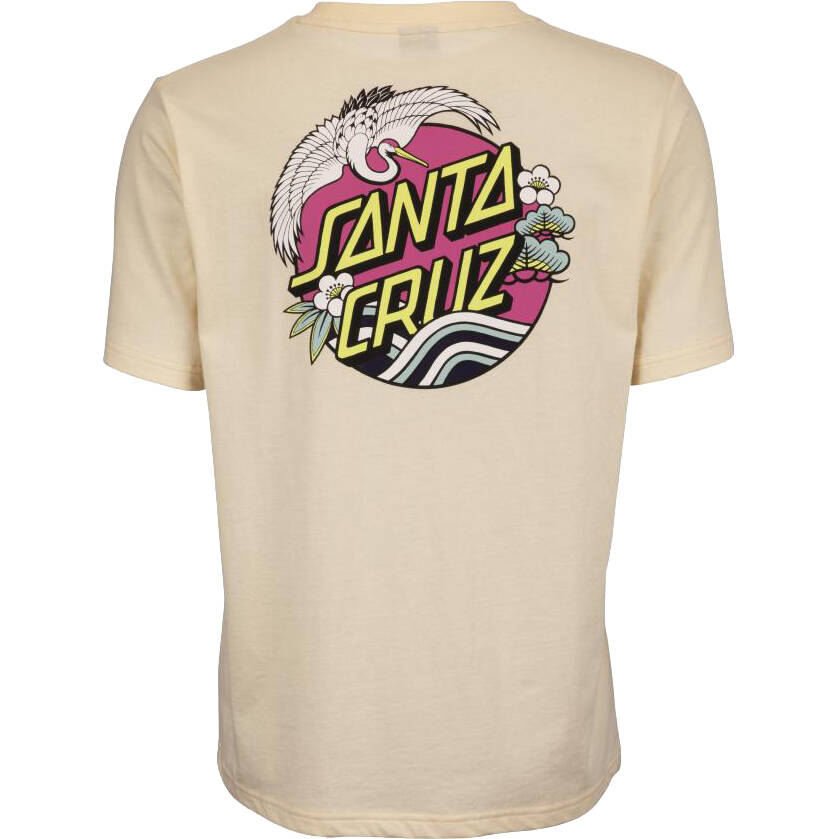 Santa Cruz Crane Dot Womens T Shirt - Pearl