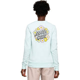 Santa Cruz Ditsy Dot Womens Crew - Pure Blue
