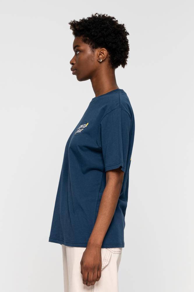 Santa Cruz Ditsy Dot Womens T Shirt - Navy