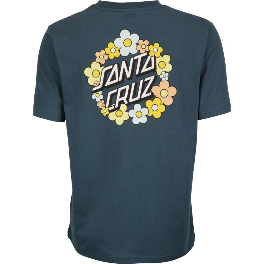 Santa Cruz Ditsy Dot Womens T Shirt - Navy