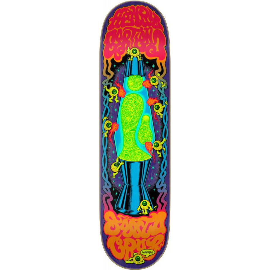 Santa Cruz Gartland Lava Lamp Skateboard Deck - Multi 8.28"