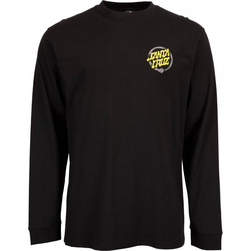 Santa Cruz Mako Dot Long Sleeve T Shirt - Black