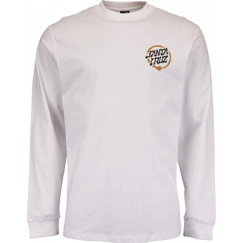Santa Cruz Mako Dot Long Sleeve T Shirt - White