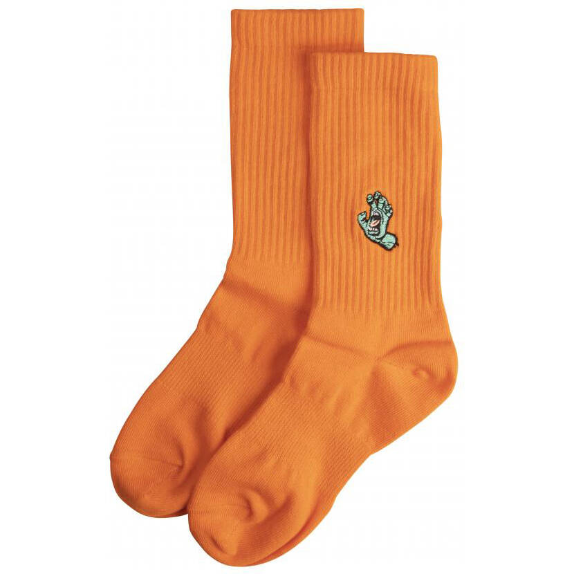 Santa Cruz Mini Hand (2 Pack) Womens Socks - Orange/Blue