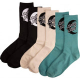 Santa Cruz Mono Moon Dot Socks - 3 Pack