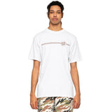Santa Cruz Opus Dot Stripe T Shirt - White/Sepia