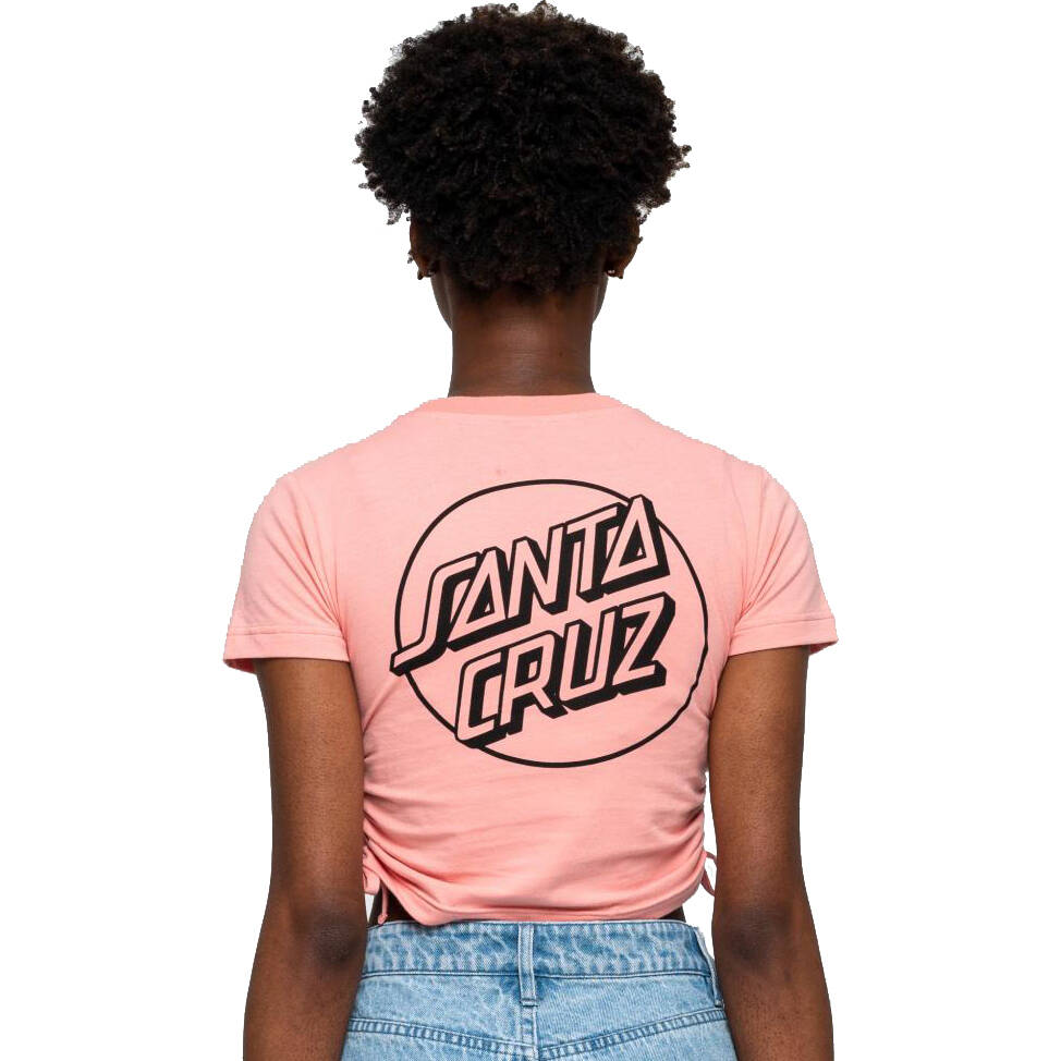 Santa Cruz Opus Dot Tie Womens Cropped T Shirt - Pink Amethyst