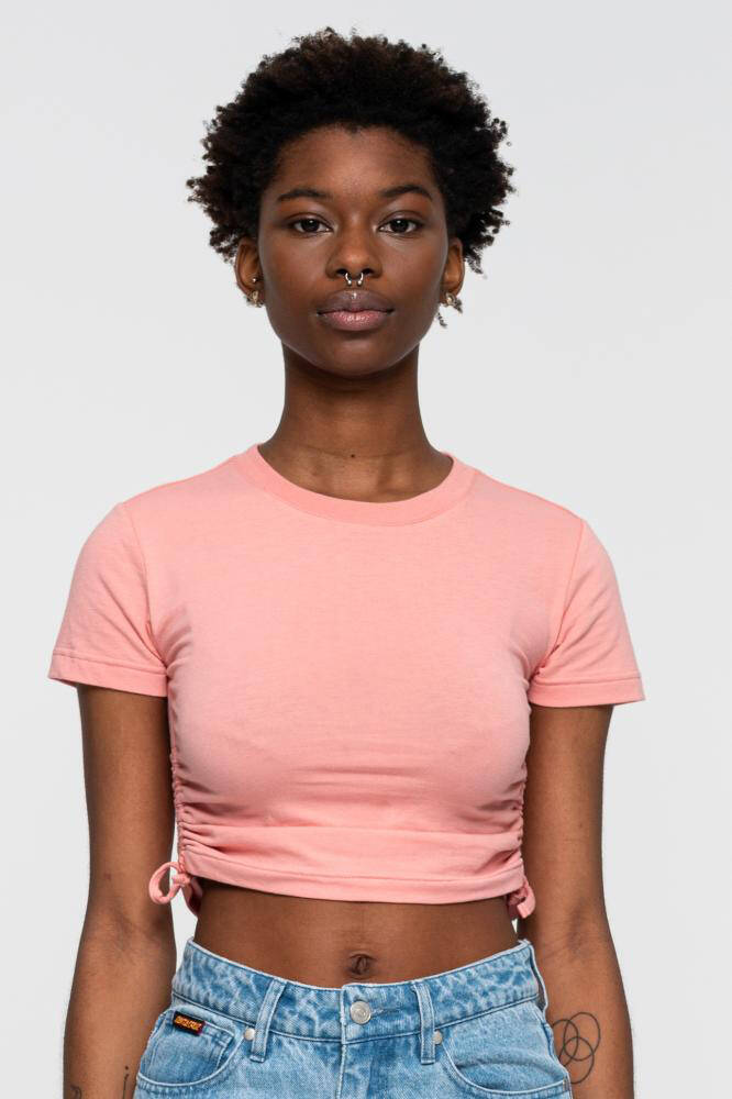 Santa Cruz Opus Dot Tie Womens Cropped T Shirt - Pink Amethyst