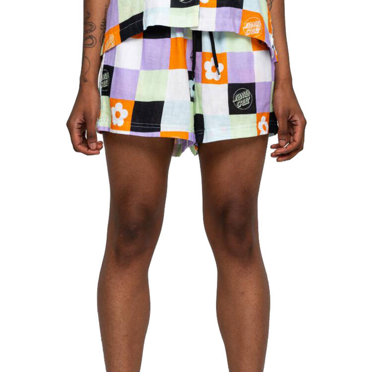 Santa Cruz Patched Up Womens Shorts - Patchwork Print