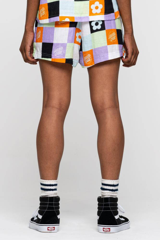 Santa Cruz Patched Up Womens Shorts - Patchwork Print