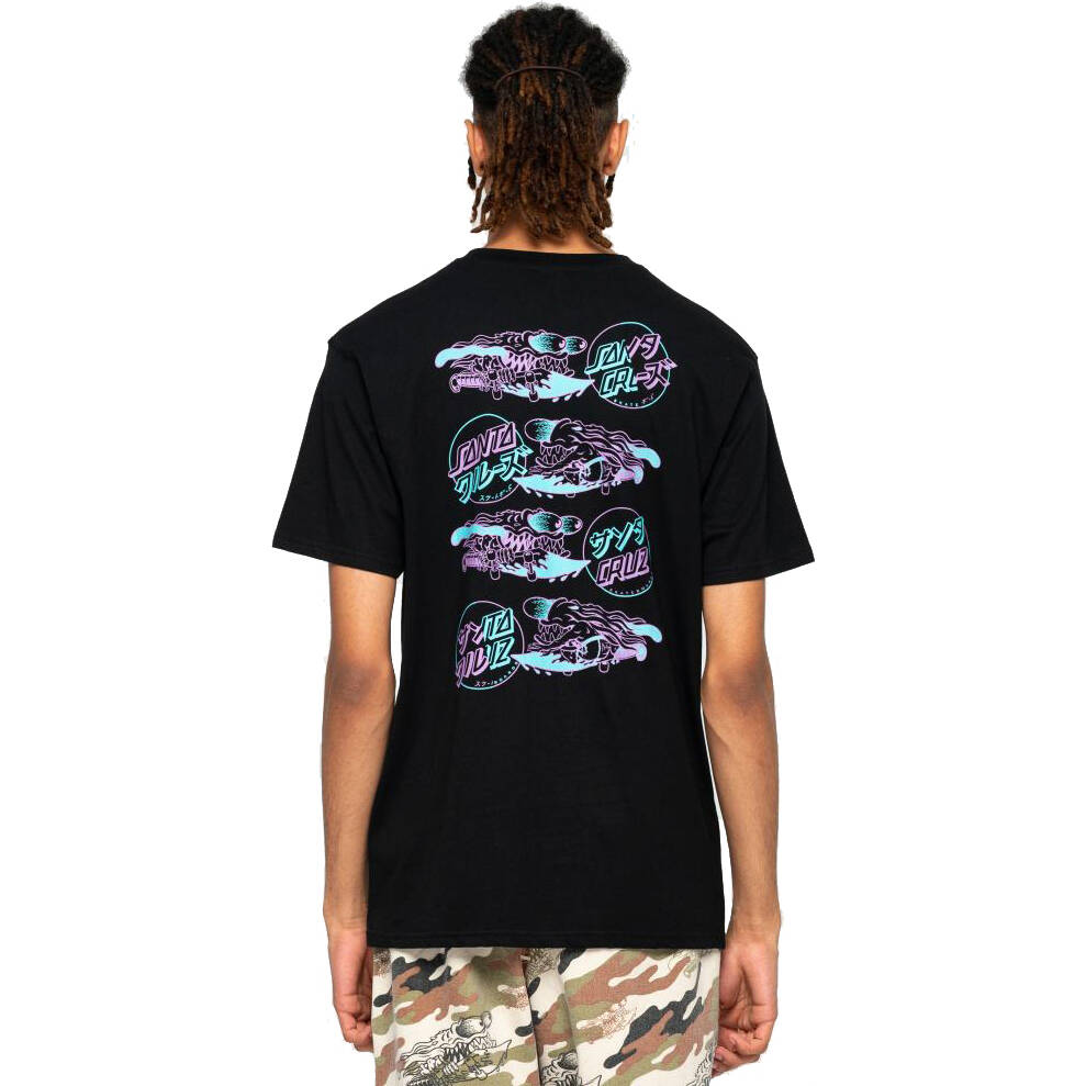 Santa Cruz Slasher Flip T Shirt - Black