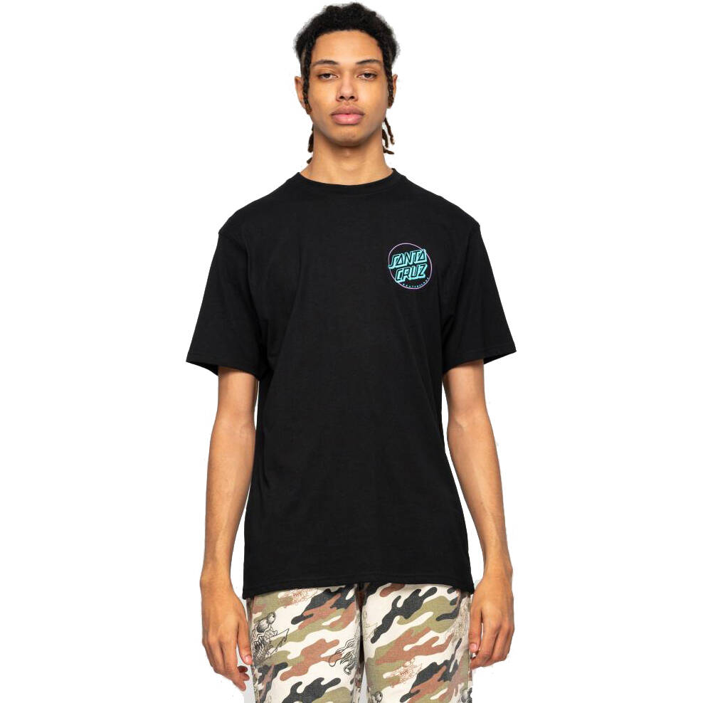 Santa Cruz Slasher Flip T Shirt - Black
