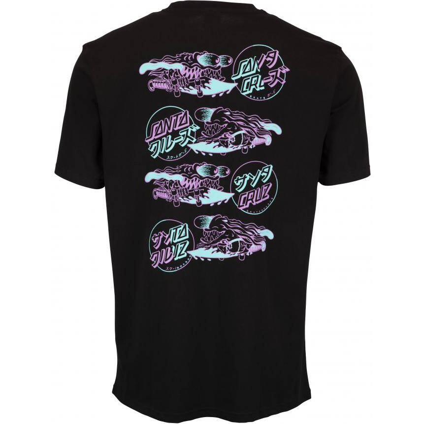 Santa Cruz Slasher Flip T Shirt - Black