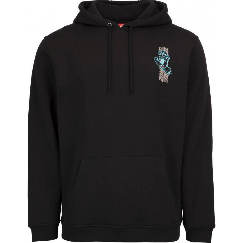 Santa Cruz Split Strip Hand Hoodie - Black