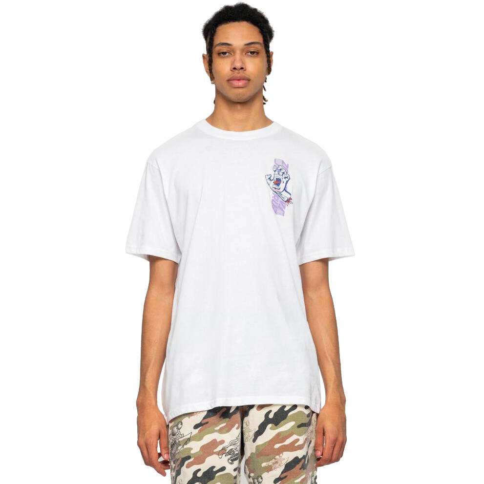 Santa Cruz Split Strip Hand T Shirt - White