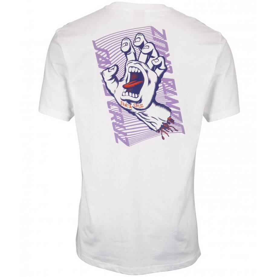 Santa Cruz Split Strip Hand T Shirt - White