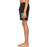 Santa Cruz Split Strip Hand Swimming Shorts - Black