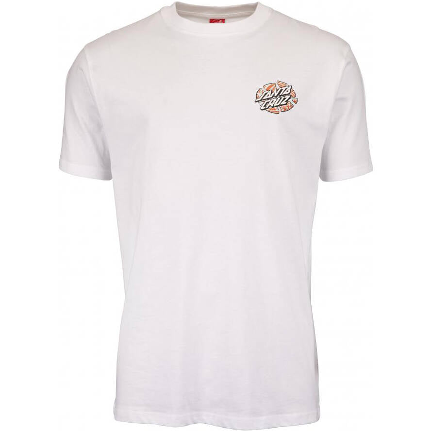 Santa Cruz Warp Broken Dot T Shirt - White