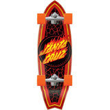 Santa Cruz Flame Dot Shark Surf Skate Complete Cruzer - 31.52"