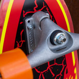 Santa Cruz Flame Dot Shark Surf Skate Complete Cruzer - 31.52"