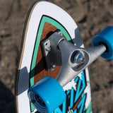 Santa Cruz Wave Dot Cut Back Surf Skate Complete Cruzer - 29.95"