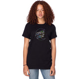 Santa Cruz Holo Moon Dot T Shirt - Black