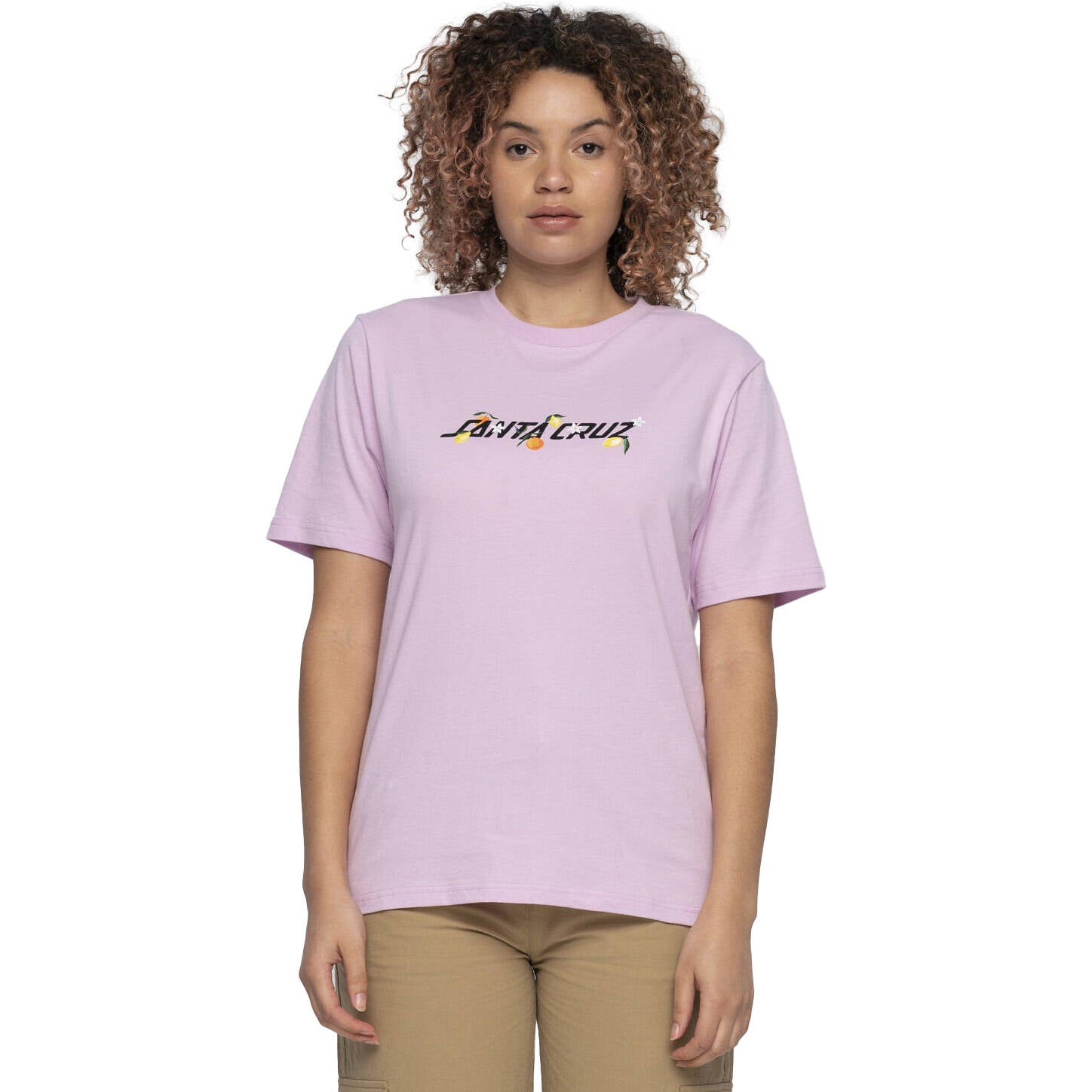 Santa Cruz Orchard Strip T Shirt - Orchid